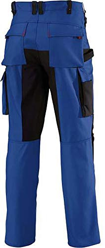 BP Workwear 1789-555-13 Arbeitshose - Gummizug im Rücken - Bundfalten - Normale Passform - Größe: 50n - Farbe: königsblau/schwarz