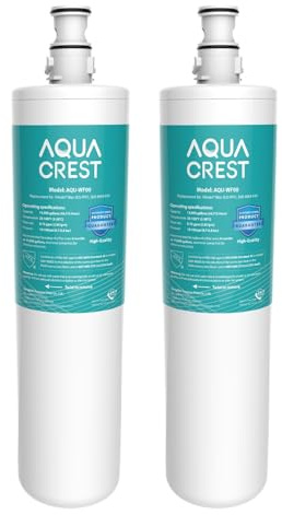 AQUACREST 3US-PF01 Under Sink Water Filter, NSF 42 Certified Replacement for Advanced 3US-PF01, 3US-MAX-F01H, 3US-PF01H, Delta RP78702, Manitowoc K-00337, K-00338 Water Filter (Pack of 2)