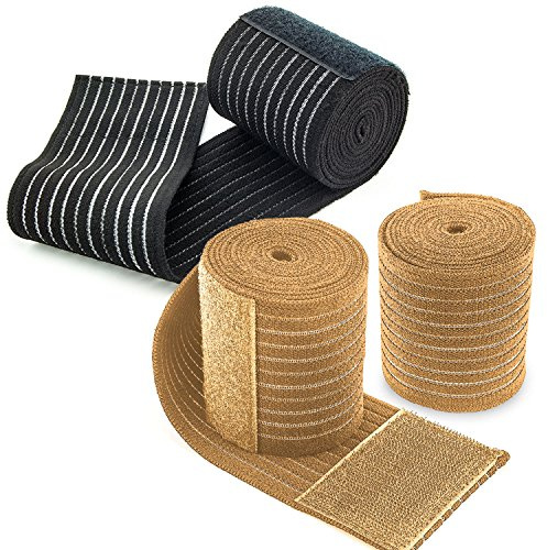 EVOLUXO Straffer und elastischer Knieverband Ellenbogen Handgelenk Fuß Knöchel Verband zur Unterstütung und Stabilisierung (1 Paar)