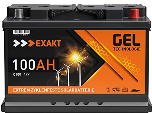 GEL Batterie Solar Wohnmobil Boot Versorgungsbatterie Akku 70Ah - 100Ah (100AH 12V)