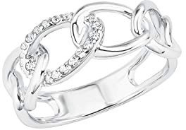 s.Oliver Ring 925 Sterling Silber Damen Ringe, mit Zirkonia synth., Silber, Kommt in Schmuck Geschenk Box, 2028503