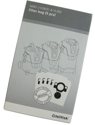 Nilfisk 107419590 Jeu Sachet aspirateur à sec avec filtre