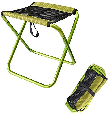 Campingstuhl Outdoor Klappstuhl Tragbare Faltbare Aluminium Camping Reisestuhl Angeln Hocker Rucksack Sitz Hocker Für Camping, Im Freien (Color : Red, Size : 30X25.5X31.5cm)