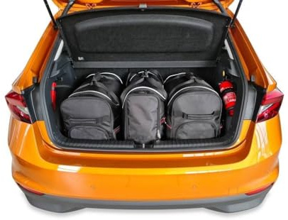 KJUST Kofferraumtaschen 3 stk kompatibel mit SKODA FABIA HATCHBACK IV 2021+