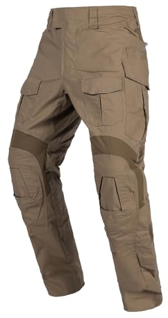 emersongear Gen3 Paintballhose mit Knieschützer, Militär-Kampfhose, Armee-Airsoft-Kampfhose, BDU Hosen, Shirts, Coyote Braun, Groß