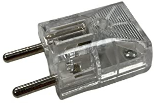 Schukostecker transparent 16A VDE 250V Eurostecker Schutzstecker gerade