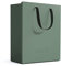 stardis binbox Design Cestino rettangolare elegante con manici per ufficio, in plastica, cestino per la spazzatura (verde)