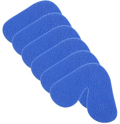 Healvian Tragbarer Satz mit 6 Blauen Nasenpolstern aus Nylon Polyester Mischgewebe Inklusive Doppelseitiger Klebepads für Stabile Passform Geeignet für Nase und Komfortabel für Menschen
