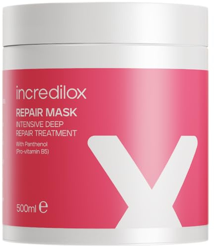 Incredilox Intensive Deep Repair Hair Mask 500ml - Nourishing Treatment for Damaged Hair, Strengthening & Hydrating Conditioner for Dry, Brittle Hair