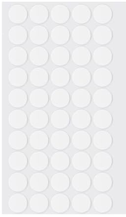 LLPT Point Adhésives Double Face Ronde Transparente 50 pièces 15mm
