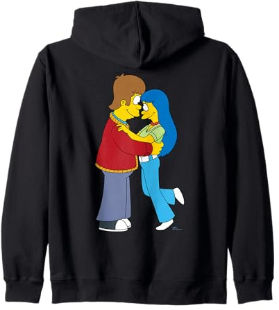 The Simpsons Flashback Homer & Marge Valentine’s Day Couple Sudadera con Capucha