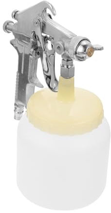 HOMSFOU 1stk Sprühpistole Airless Farbspritzgerät Kabelloser Farbsprüher Spritzpistole Im Freien Sprühen Chemisches Sprühgerät Mini Wassersprüher Lüfter Malen Luftlos Weiß Edelstahl Kupfer