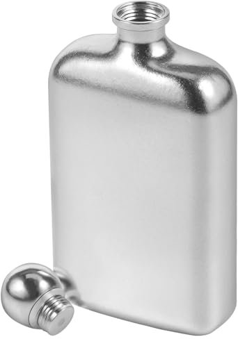 harupink Flasque en titane pur, 240 ml, bouteille d'alcool portable en titane pur, résistance à la corrosion et à l'oxydation, bonne étanchéité, bouteille pour whisky, rhum, vodka, convient pour la