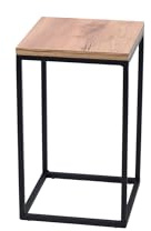 FRAMADO - Pflanzenständer Craft - 24x24x40cm - Farbe Schwarz - für Zimmerblumen - Metallregal - dekorativer Tisch - Blumenständer - für Zimmerecke, Wohnzimmer, Balkon