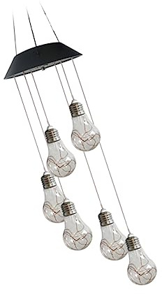 Suspendues Décoratives à LED Solaire Bulbes pour Jardin Courtyard Lumière de Changeante Coque