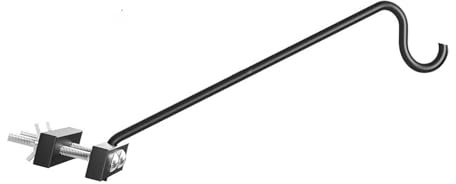 Balustrade pour mangeoires à oiseaux, supports pour pots de fleurs, plantes, crochet de suspension pour plantes en acier massif