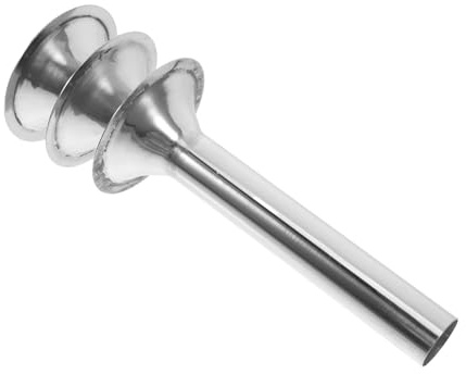 Insaccatore per Salsicce 3 Pezzi in Acciaio Inox per Tritacarne | Carne, Diametri 1, 5 2 2, 5cm, Facile da Montare, Pulizia Rapida, Argento