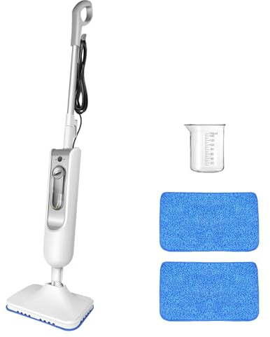 Scopa Vapore Verticale, pulitore a vapore elettrico 1500 W, elimina il 99,9% dei batteri in casa, serbatoio 400 ml, per pavimenti, finestre e tappeti