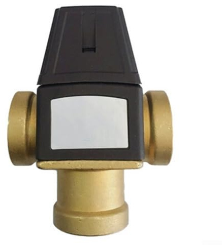 Valvola miscelatrice termostatica in ottone per scaldacqua solare e sistemi di riscaldamento a pavimento, DN20/DN25, controllo automatico della temperatura 35-60°C (DN20)