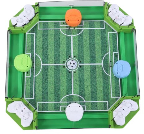 Syrisora Gioco di Calcio Balilla Telecomandato, Gioco da Tavolo di Calcio da Tavolo per Bambini e Adulti con 2 Batterie AA, Design Compatto per Sale Giochi per Feste in Casa
