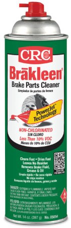 CRC (05054-12PK) Brakleen Non-Chlorinated Brake Parts Cleaner with PowerJet Technology - 14 oz., (Pack of 12)