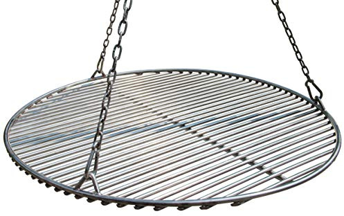 VEIKIN DESIGN Edelstahl Grillrost Rund Ø 80 cm, Profi Grillrost für Schwenkgrill, Massive Ausführung, Gastronomie Grillrost, Handarbeit aus Deutschland