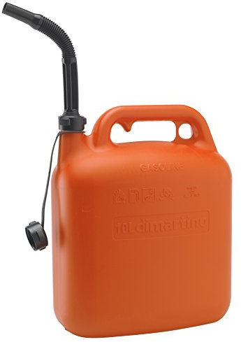 Di Martino 54103 Tanica Plastica Benzina, 10 L, Arancione/Nero