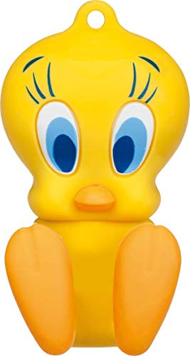 Emtec LT Tweety - Chiavetta USB 2.0 da 16 GB, 16 GB, USB 2.0, connettore USB Type-A, 15 MB/s, cappuccio, multicolore