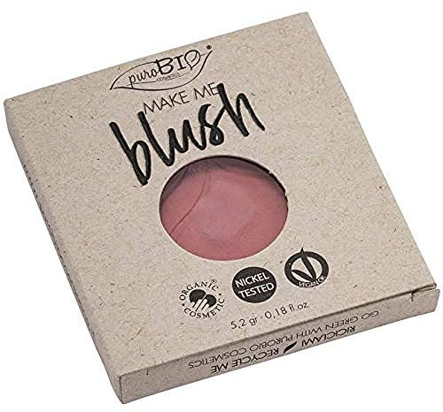 PUROBIO Compact Cheeky Coral Marmoriertes Blusher Für Den Perfekten Glow Multitonales Puder Farbe Apricot Cheek Heat Gel-formel Wasserbasierte Farbpigmente Glossyglänzendes Finish Rose Flash