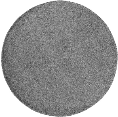 Carpetsale24 Teppich Rund 160 cm Grau, Kurzflor, Einfarbig, Modern, Pflegeleicht, rutschfest, Weicher Bodenteppich für Wohnzimmer, Schlafzimmer, Essbereich