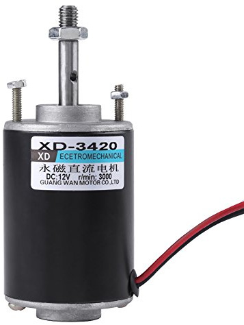 Ausla Mini Permanentmagnetmotor DC 12V, 3500 RPM | Elektrischer Getriebemotor, CW/CCW, hohe Drehzahl, leise, für DIY Generator & Modelle