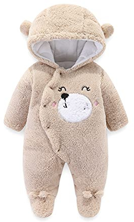 Walabe Vetement Bebe Garcon/Fille Naissance Combinaisons Manteau A Capuche Hiver Chaud Vetements Bebe Garcon 0-18 Mois Blousons Bebe