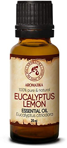 Eucalyptus Citriodora - Olio Essenziale Limone Eucalipto 20ml per Aromaterapia - Lampada Profumata - Bagno - Rilassamento - Yoga