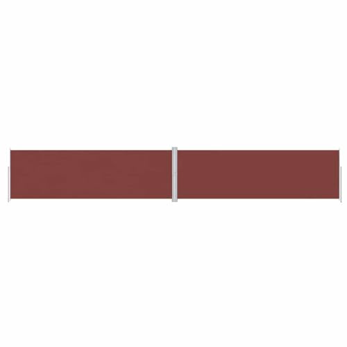 vidaXL Tenda da Sole Laterale Retrattile Marrone 200x1200 cm