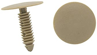 A ABSOPRO Coche Remaches 7mm x 25mm x 28mm Plástico Beige (Juego de 20)