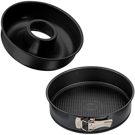 Zenker Molde Rosco Savarín en acero con revestimiento antiadherente teflón negro, resistente hasta 230ºC, 28x8cm, 1ud.…