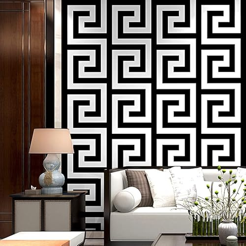 SAIMEYI WeißTapete. 0,53 M X 10 M = 5,3 M²/Roll. Für Wohnzimmer, TV-Hintergrund, Schlafzimmer.Moderne Minimalistische.Schwarze Und Weiße Strukturtapete. (Weiß -3216)