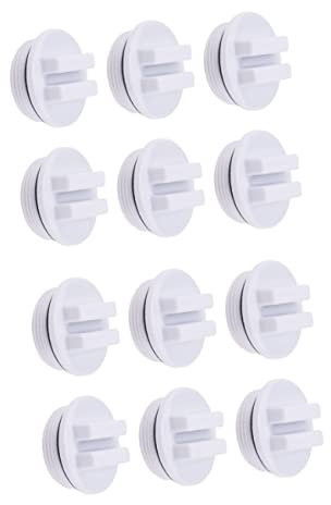 PLAFOPE 12stücke Teiliges Gewindeverbindung Winterstopfen Für Pools Wasserdichter Abflussstopfen Für Filter Einfache Installation Und Verwendung Für Wintervorbereitung Und