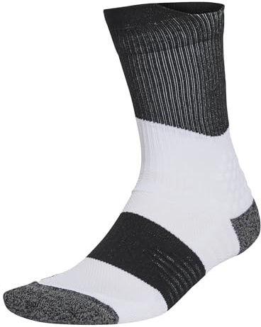 adidas Unisex RUNxBOOST Sock 1PP, White/Black/White, 4.5-6