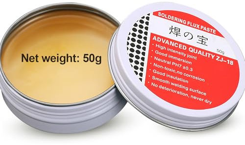 50g Flussmittel Löten,Lötpaste,Lötfett,Flussmittel,Lötflussmittel,Lötfett Flussmittel,Wird in Mechanischen und Elektronischen Bauteilen Verwendet (Net:50g)