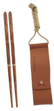 HOLIDYOYO Essstäbchen Aus Holz Mit Tasche Zerlegbare Und Wiederverwendbare Reise-essstäbchen Für Wandern Picknicken Camping Und Täglichen Gebrauch