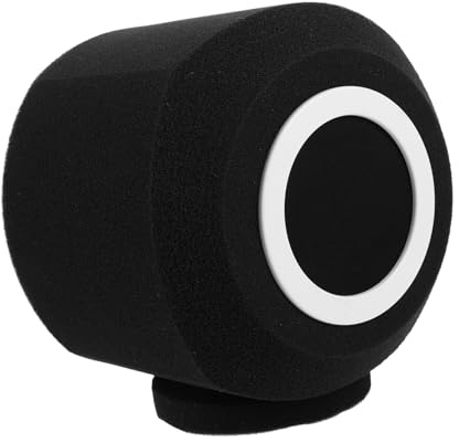 Toyvian Accesorio Protector Antiviento Reducción de Ruido y Filtro Antipop Funda de Micrófono de Esponja Negra para Grabaciones y Discursos para Micrófonos