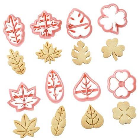 Emporte-pièce en forme de feuille, emporte-pièce à, moule à fondant, outil d'argile pressable, tampon décoratif à pâtisserie, kit de pâtisserie d'automne, kit de façonnage de, artisanat