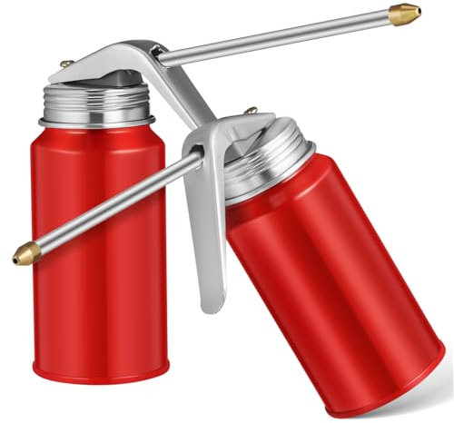 Vaguelly Ölkannenpumpe Metall 200 Ml Hochdruck Ölspender Handpumpe Für Auto Industrie Haushalt Ölkanne Mit Ausgießer Kompakt Vielseitig