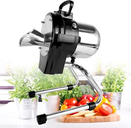 Affettatrice per Verdure Professionale, Tagliacipollotti, Robot da Cucina e Tritatutto, per Peperoni, Cipolle, Coriandolo, Porri, Zenzero Grattugiato, 6000 Giri/Min,110LK