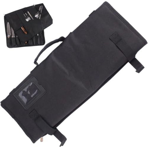 vepoty Chef Knife Bag Knife Roll Bag Cutlery Tool Case for Home Kitchen Chefs Cooks Bbq Traveling Camping Hiking Accessories