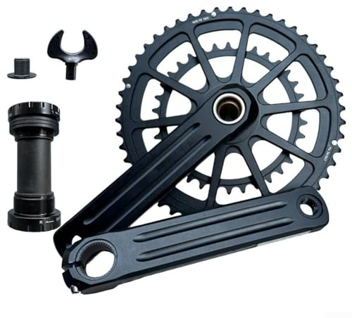 Hohles integriertes Kurbelgarnitur 34T50T Kettenblatt 165mm für GXP Bikes mit 9/10/11 Gang Kompatibilität (mit Tretlager)