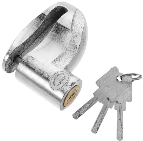 UPKOCH Lucchetto Antifurto per Moto in Acciaio Lega Resistente Blocco Disco Freno Sicurezza con Chiavi per Moto Elettriche e Bici Montagna