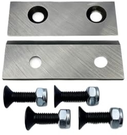 Lame Di Ricambio Per Biotrituratore Da Giardino Complete Di Bulloni E Dadi | Compatibile MTD 942‑0544,742‑0544,742‑0544A,742‑0653, Dimensioni 85,5×31,5 mm,