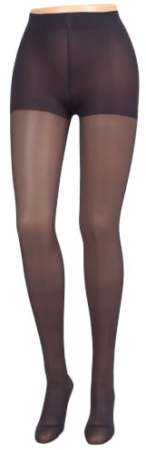 Compressana Calypso 140den - Feinstrick Stützstrumpfhose Queensize - Umstandsstrumpfhose - effektive Stützwirkung mit 15-18 mmHg Kompression (Stütz-Klasse 3) - Größe III - Farbe schwarz - 1 Stück
